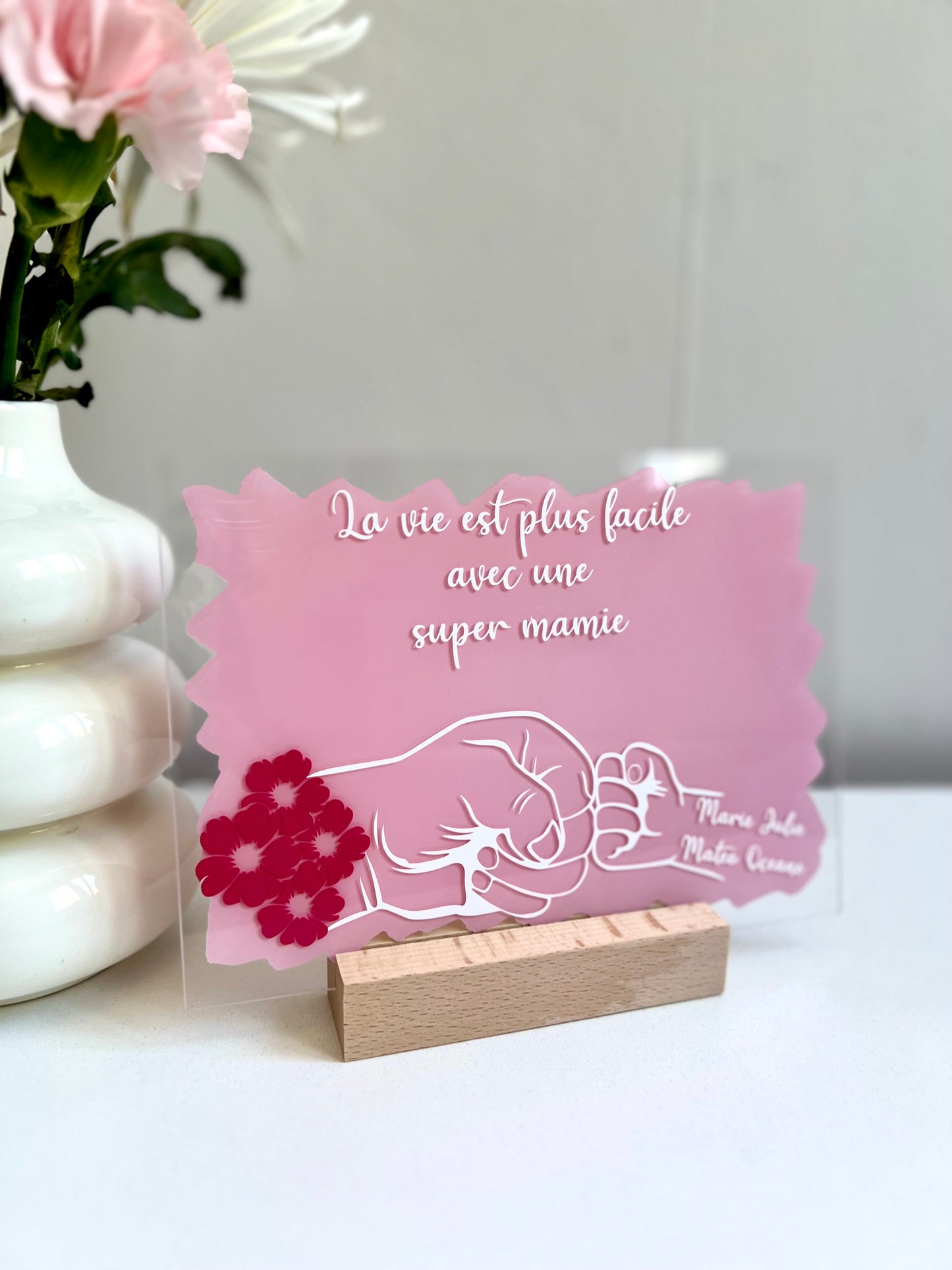 Cadre MAMIE 🌸 en plexiglass