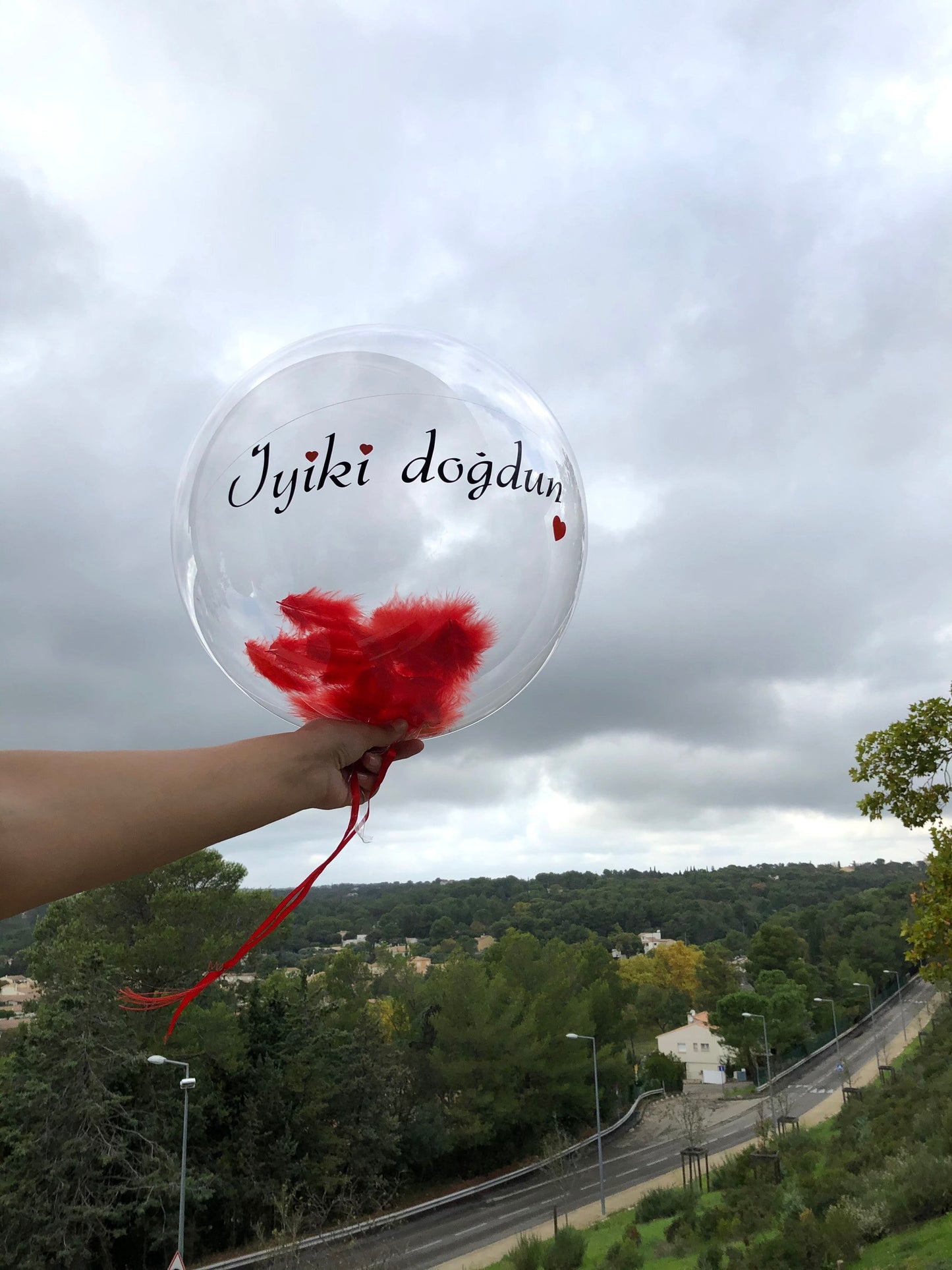 Kit de PETIT Ballon transparent personnalisé
