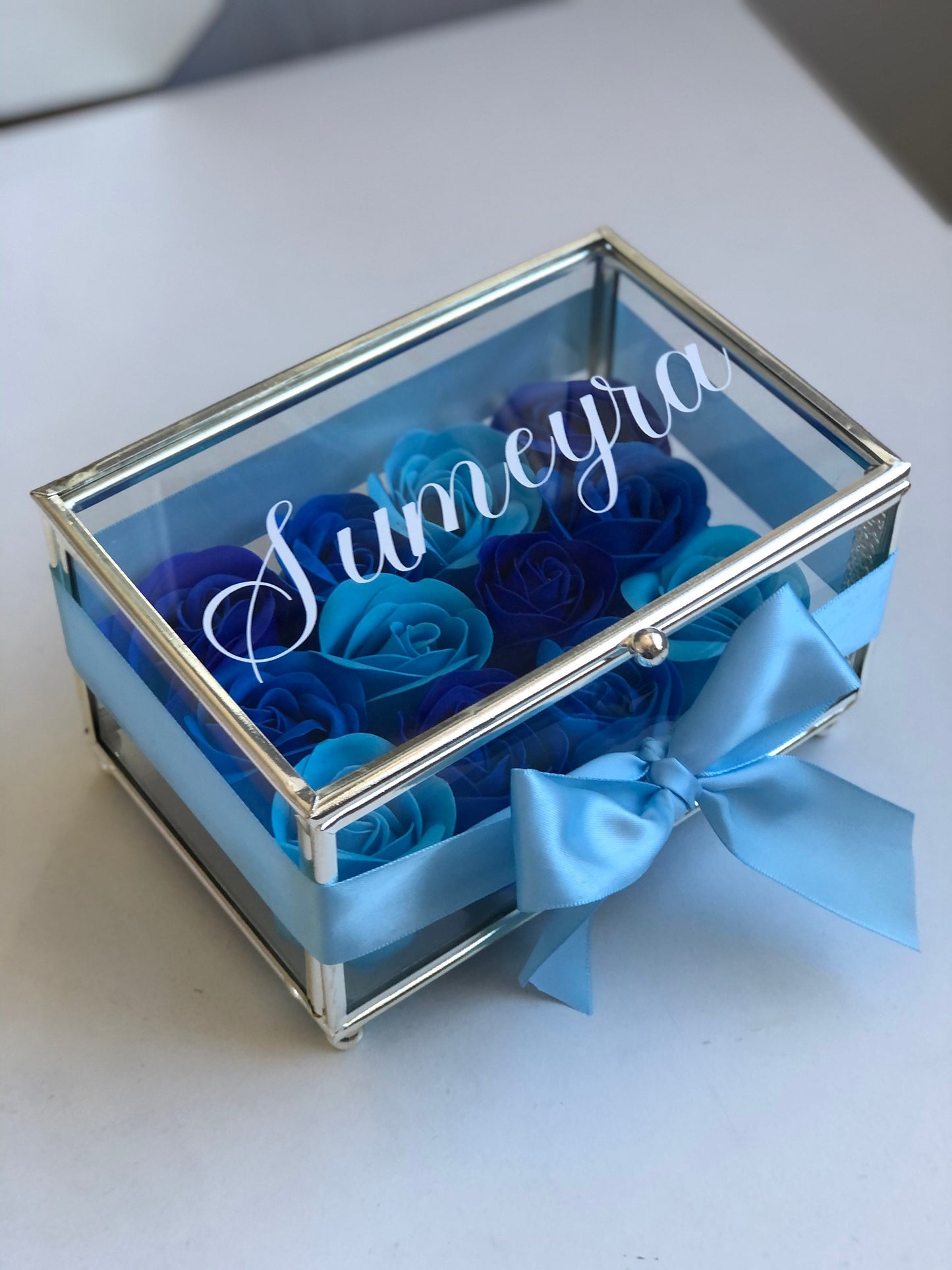Boîte savons de fleur personnalisé