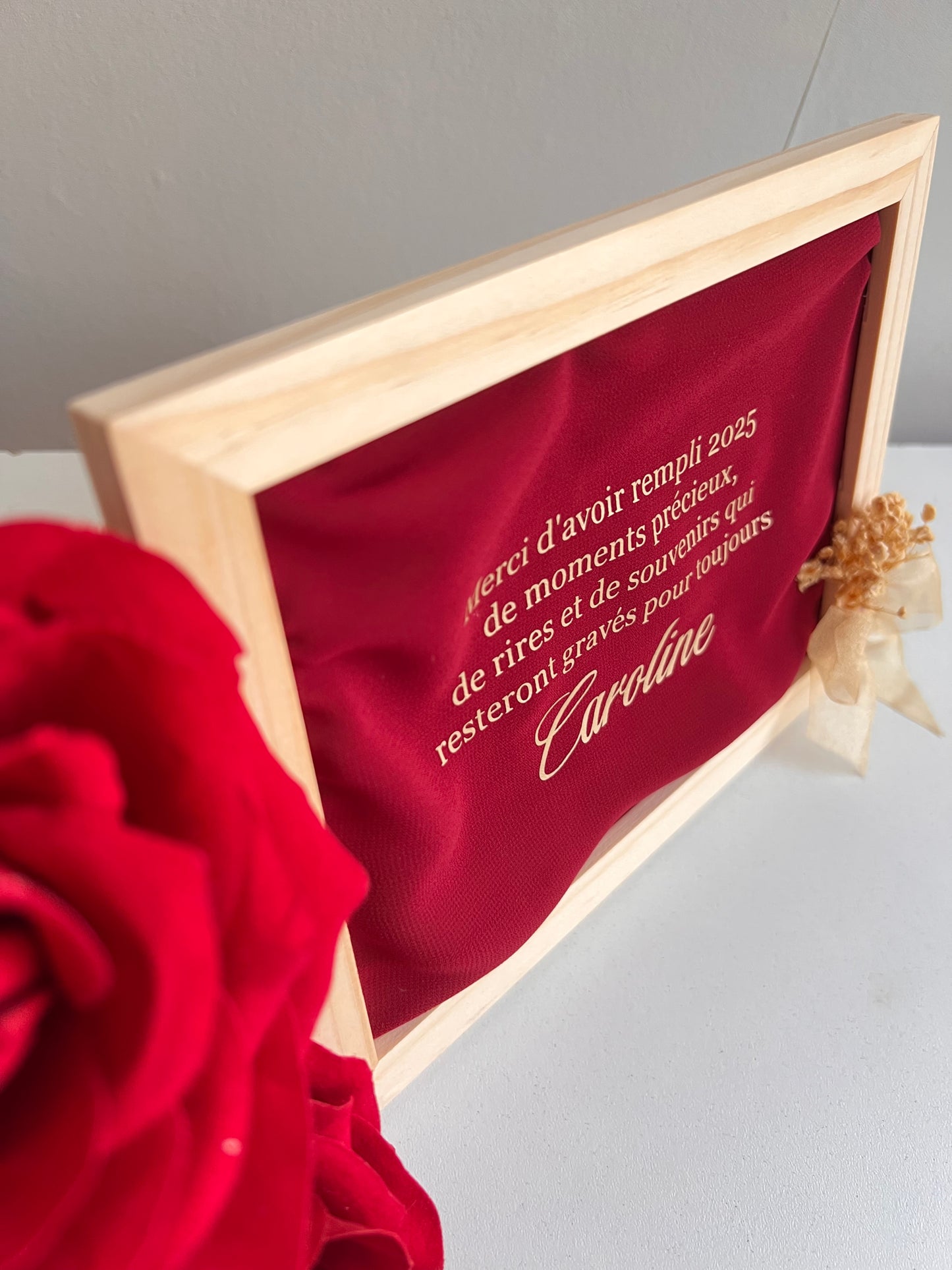 Cadre personnalisé – Message de remerciement