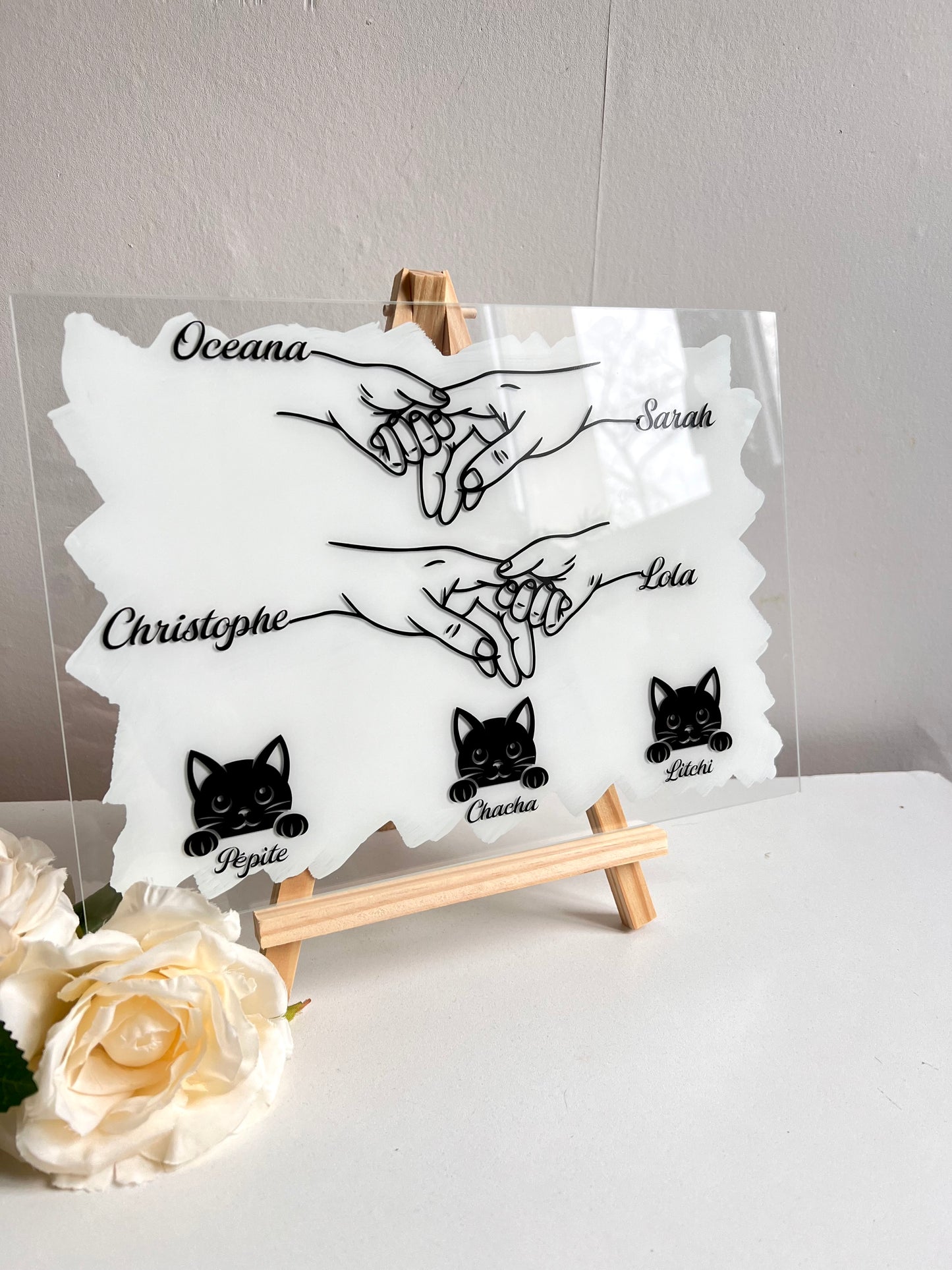 Cadre Famille + chevalet (21x30cm)