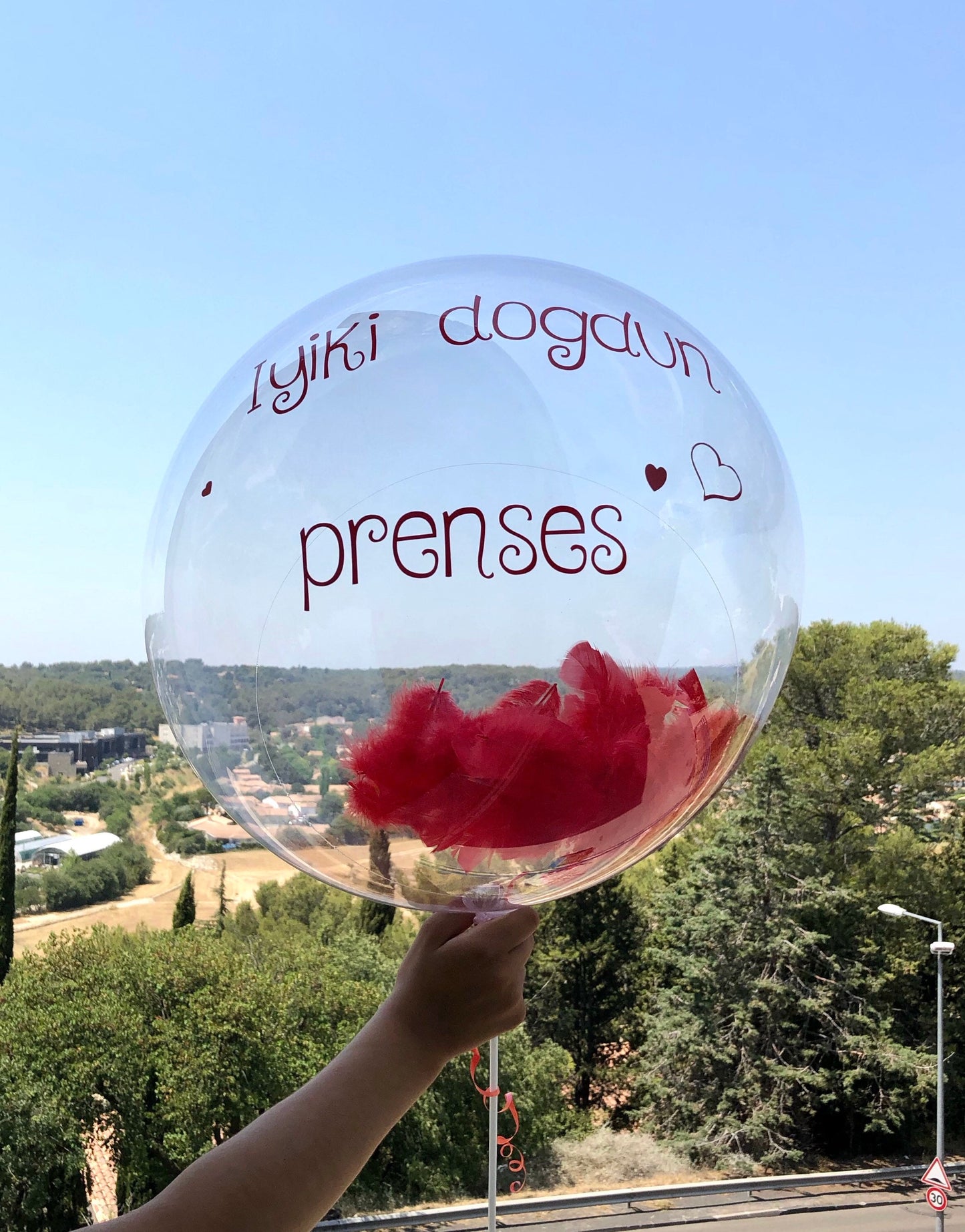 Kit de GROS Ballon transparent personnalisé