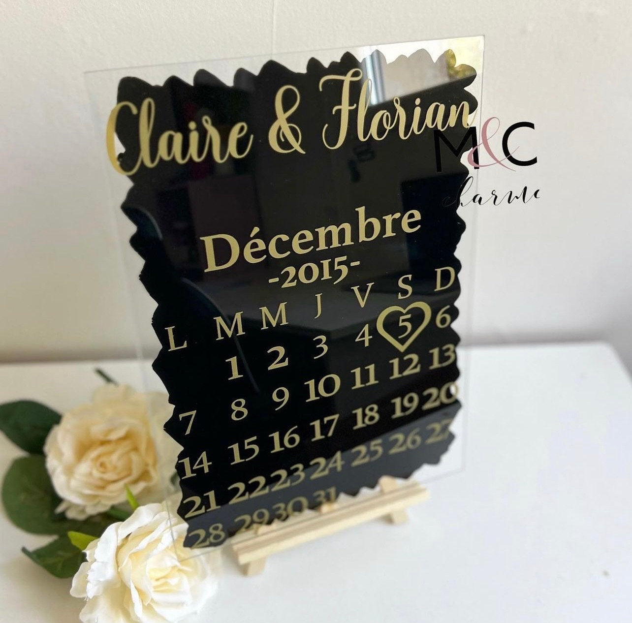 Panneau Calendrier + chevalet